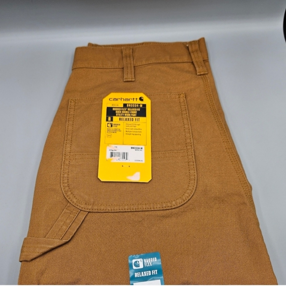 33x32 NEW- Men's Utility Double-Knee Work Pant - Relaxed Fit - Rugged Flex